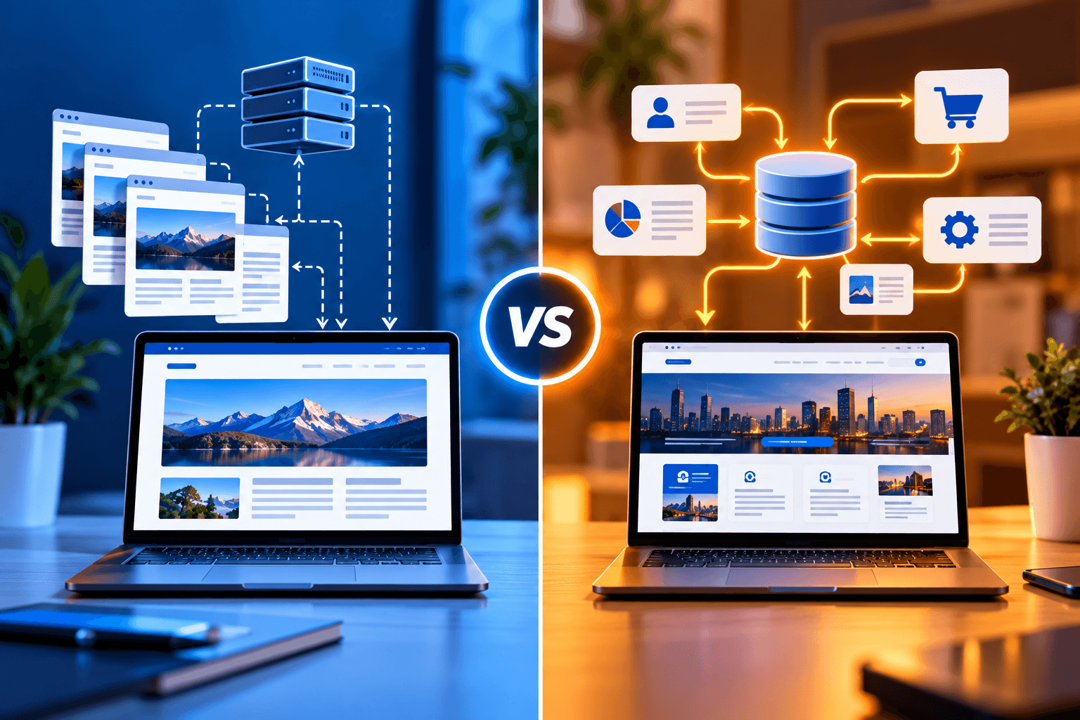 Static vs Dynamic Website Comparison