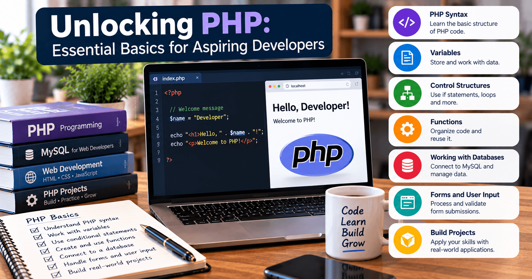 Unlocking PHP_ Beginner’s Coding Desk
