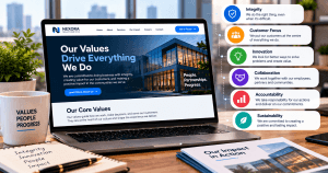 Nexora Core Values Office Showcase