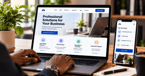 Modern Workspace Website Preview