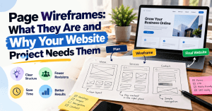 Page wireframes